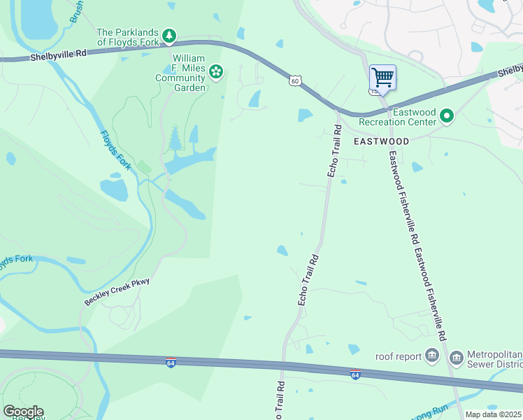 map of restaurants, bars, coffee shops, grocery stores, and more near 416 Gilliland Road in Louisville