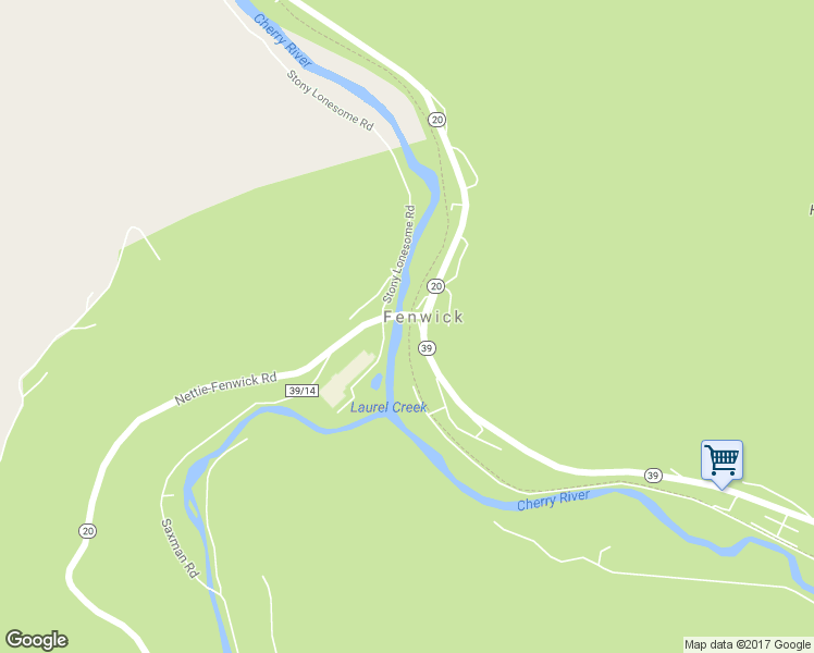 map of restaurants, bars, coffee shops, grocery stores, and more near Cranberry Tri-Rivers Rail Trail in Richwood