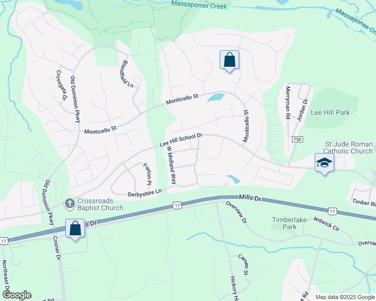 map of restaurants, bars, coffee shops, grocery stores, and more near 4012 Englandtown Rd in Fredericksburg