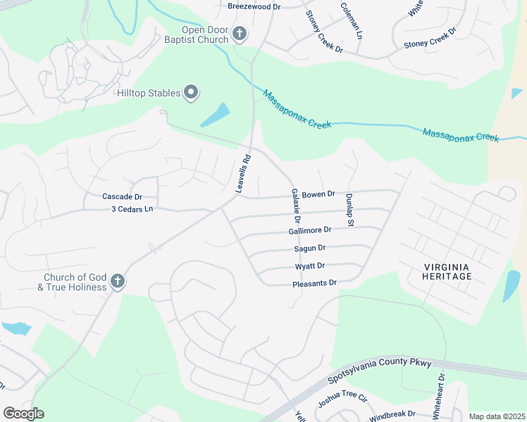 map of restaurants, bars, coffee shops, grocery stores, and more near 113 Patterson Avenue in Fredericksburg