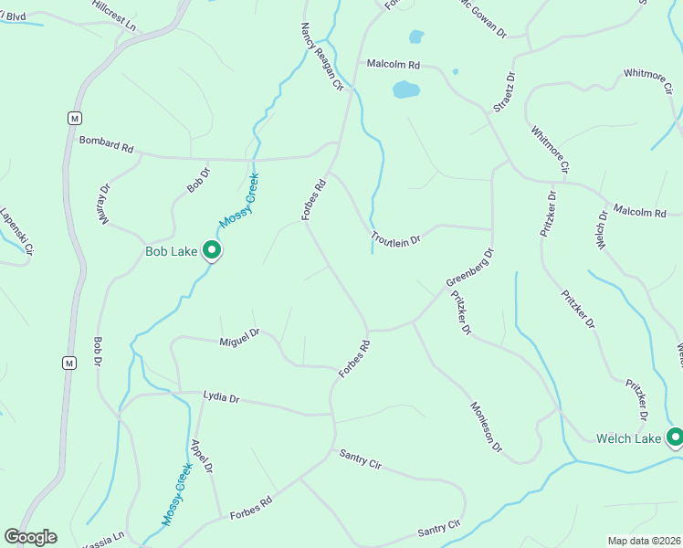 map of restaurants, bars, coffee shops, grocery stores, and more near Forbes Road in Edwards