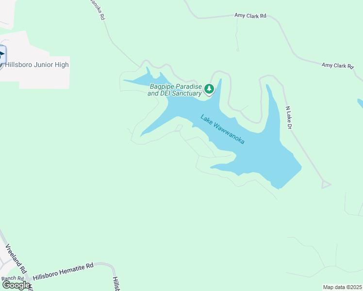 map of restaurants, bars, coffee shops, grocery stores, and more near 136 South Lake Drive in Hillsboro