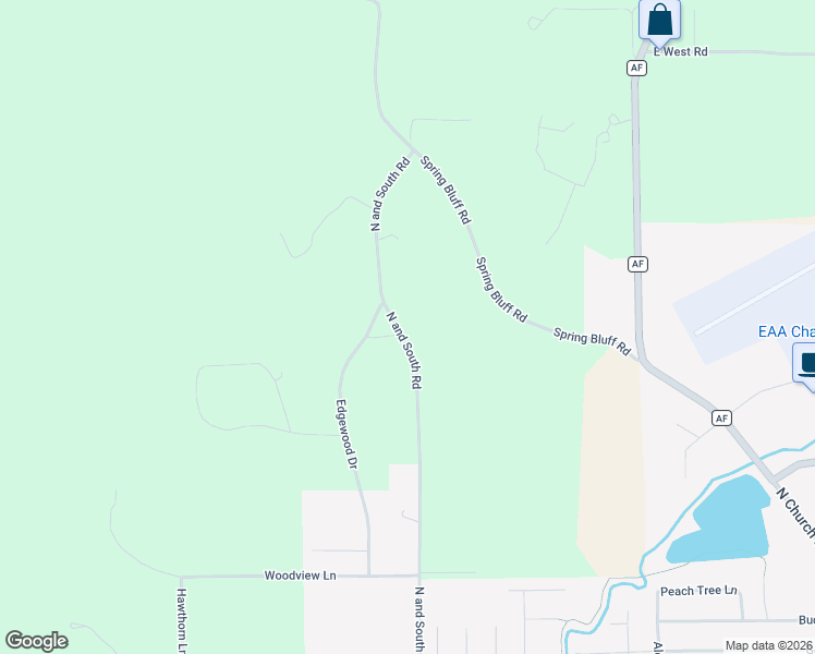 map of restaurants, bars, coffee shops, grocery stores, and more near 1112 North and South Road in Sullivan