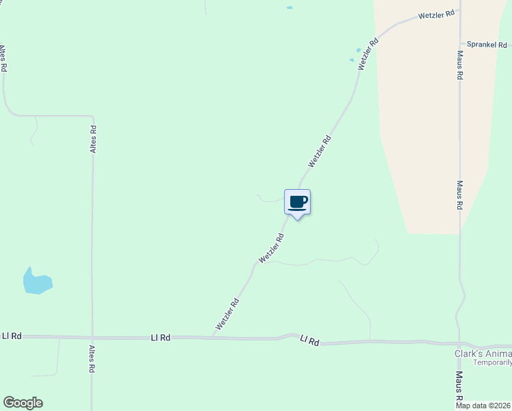 map of restaurants, bars, coffee shops, grocery stores, and more near 4157 Wetzler Road in Fults