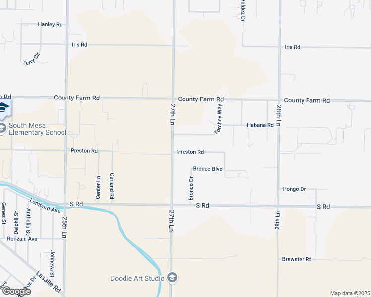 map of restaurants, bars, coffee shops, grocery stores, and more near 27030 Preston Road in Pueblo