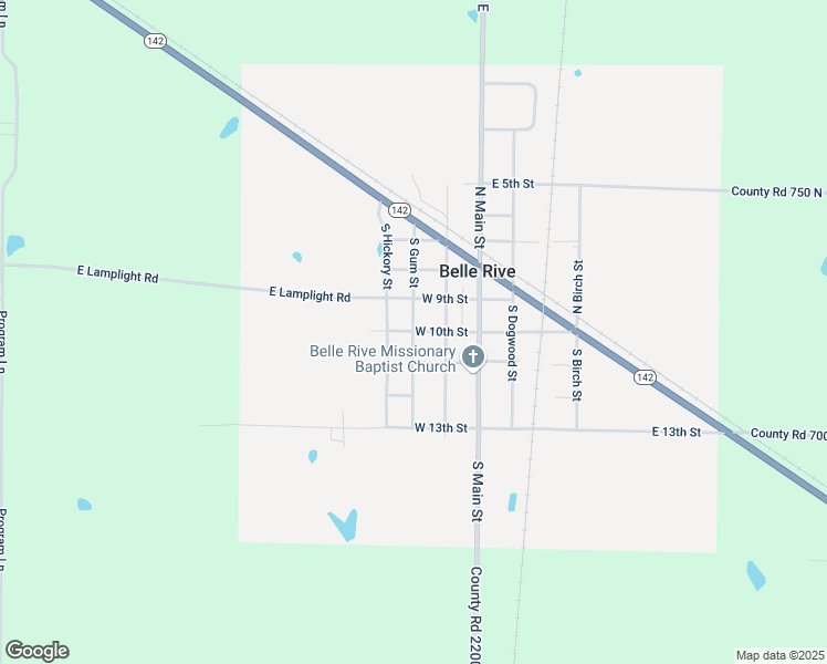 map of restaurants, bars, coffee shops, grocery stores, and more near 601 South Gum Street in Belle Rive