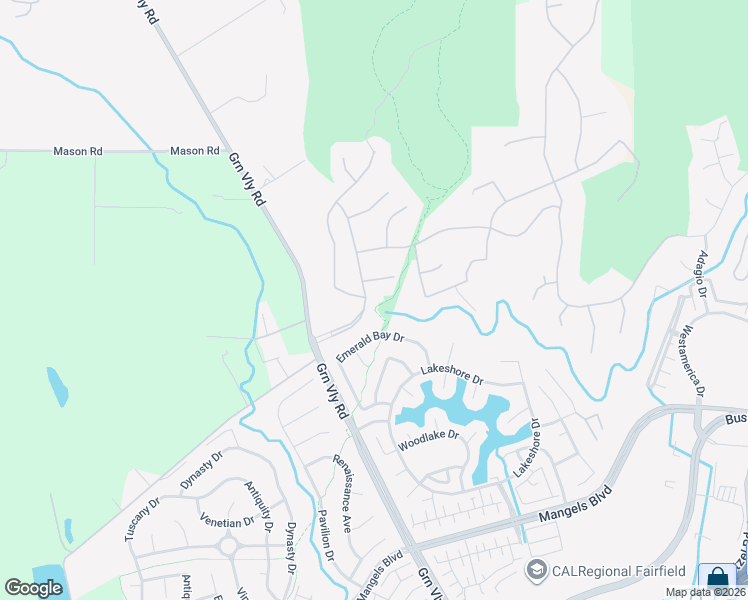 map of restaurants, bars, coffee shops, grocery stores, and more near 902 Eastridge Drive in Fairfield