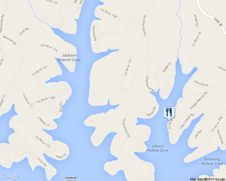 map of restaurants, bars, coffee shops, grocery stores, and more near 199 Scenic Dr in Eldon