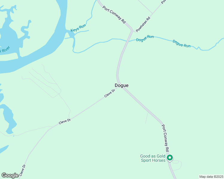 map of restaurants, bars, coffee shops, grocery stores, and more near 13218 Cleve Drive in King George