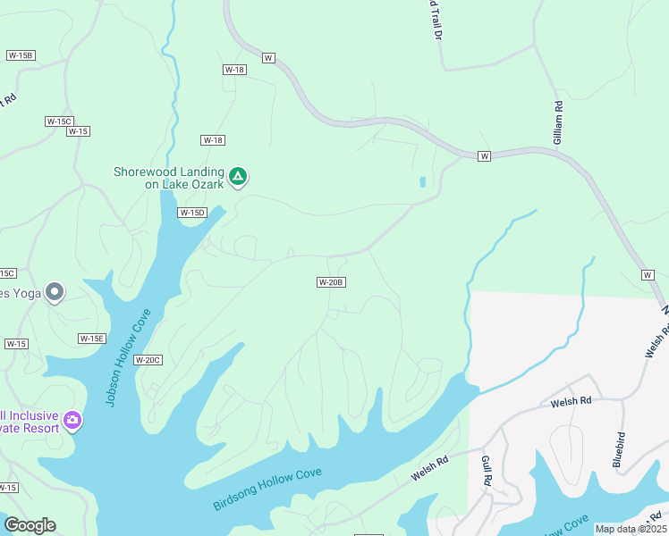 map of restaurants, bars, coffee shops, grocery stores, and more near 18-28 Village Marina Road in Eldon