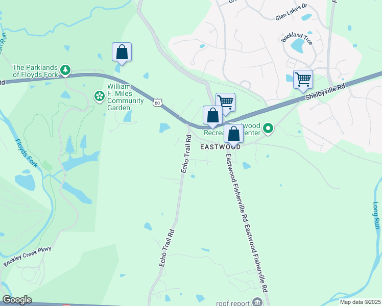 map of restaurants, bars, coffee shops, grocery stores, and more near 207 Gilliland Road in Louisville