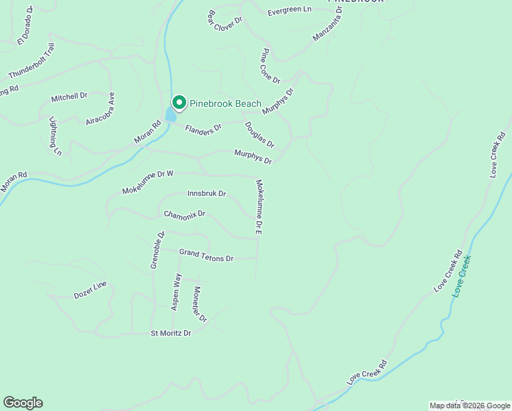 map of restaurants, bars, coffee shops, grocery stores, and more near 2305 Taos Court in Arnold