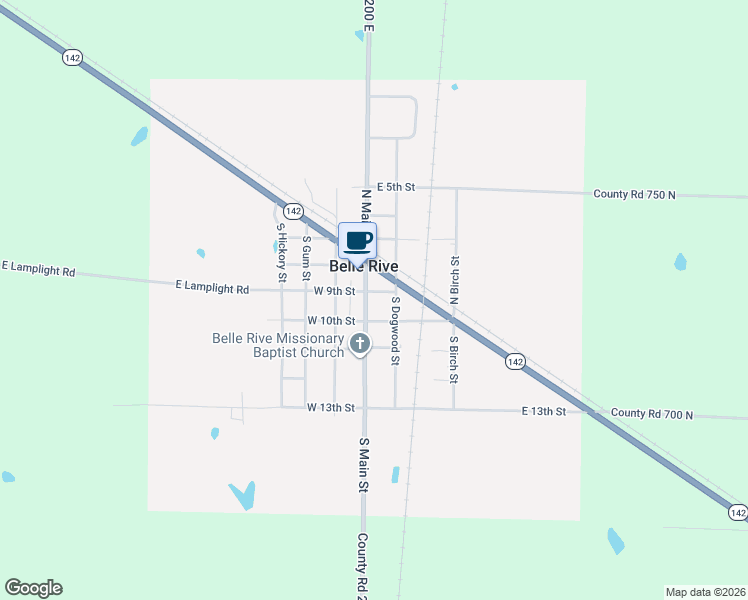 map of restaurants, bars, coffee shops, grocery stores, and more near 100-198 East 9th Street in Belle Rive