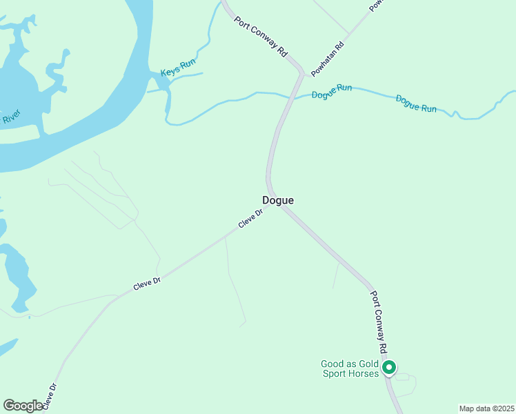 map of restaurants, bars, coffee shops, grocery stores, and more near 13218 Cleve Drive in King George