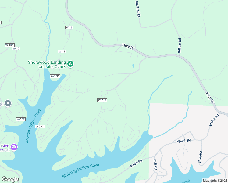 map of restaurants, bars, coffee shops, grocery stores, and more near 2-38 Eagles Nest Rd in Eldon