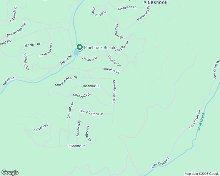 map of restaurants, bars, coffee shops, grocery stores, and more near 2305 Taos Court in Arnold