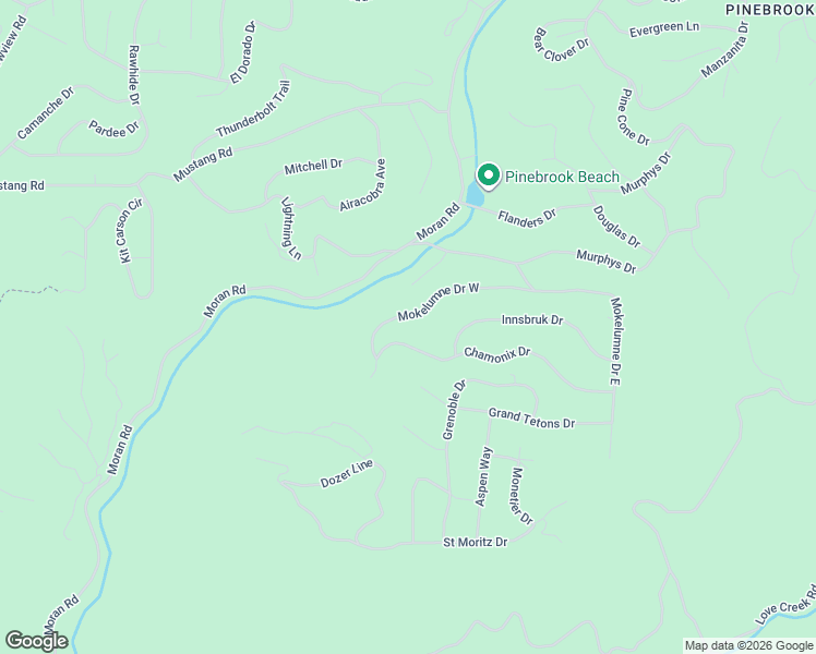 map of restaurants, bars, coffee shops, grocery stores, and more near 2729 Mokelumne Drive West in Arnold