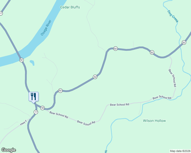 map of restaurants, bars, coffee shops, grocery stores, and more near 1720-1752 Highway 52 in Tuscumbia