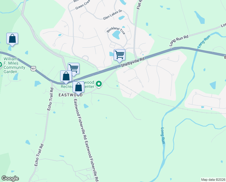 map of restaurants, bars, coffee shops, grocery stores, and more near 234 Maple Valley Road in Louisville