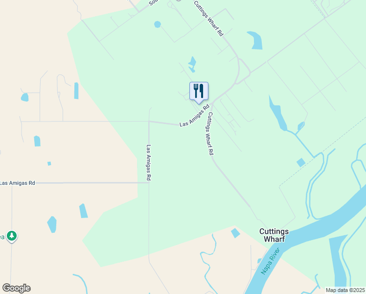 map of restaurants, bars, coffee shops, grocery stores, and more near 1041 Las Amigas Road in Napa