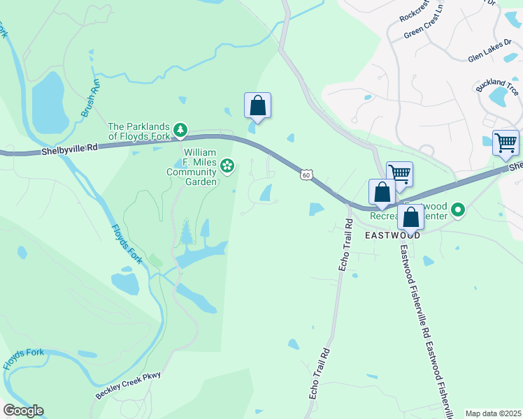 map of restaurants, bars, coffee shops, grocery stores, and more near 200 Waterstone Way in Louisville