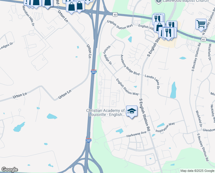 map of restaurants, bars, coffee shops, grocery stores, and more near 625 Belle Street in Louisville