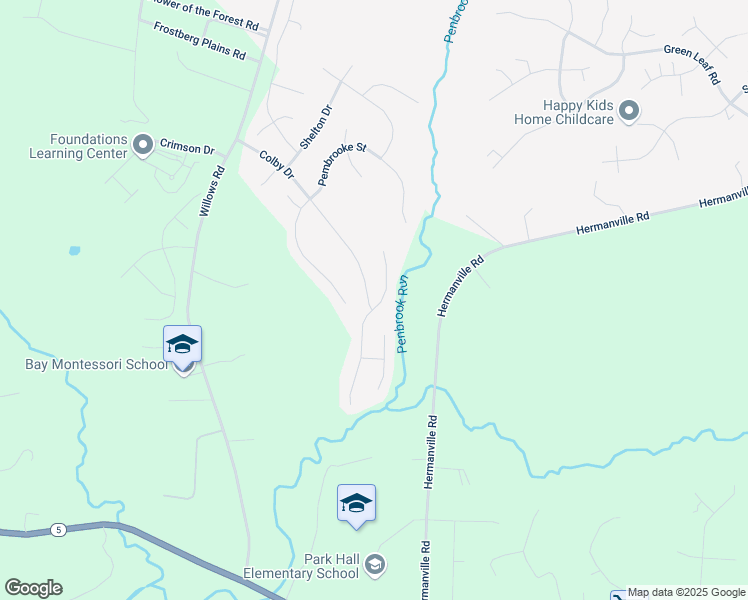 map of restaurants, bars, coffee shops, grocery stores, and more near 20688 Colby Drive in Lexington Park