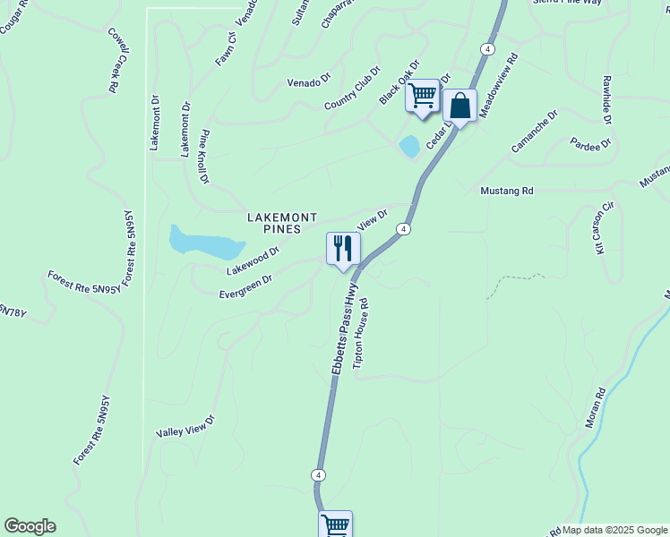 map of restaurants, bars, coffee shops, grocery stores, and more near 2718 Mc Kenzie Avenue in Arnold