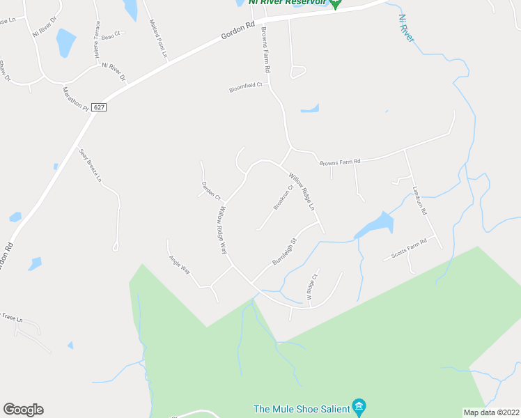 map of restaurants, bars, coffee shops, grocery stores, and more near 10106 Brookrun Court in Spotsylvania