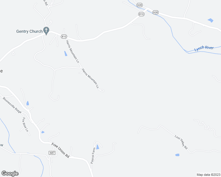 map of restaurants, bars, coffee shops, grocery stores, and more near 7122 Harris Mountain Lane in Dyke