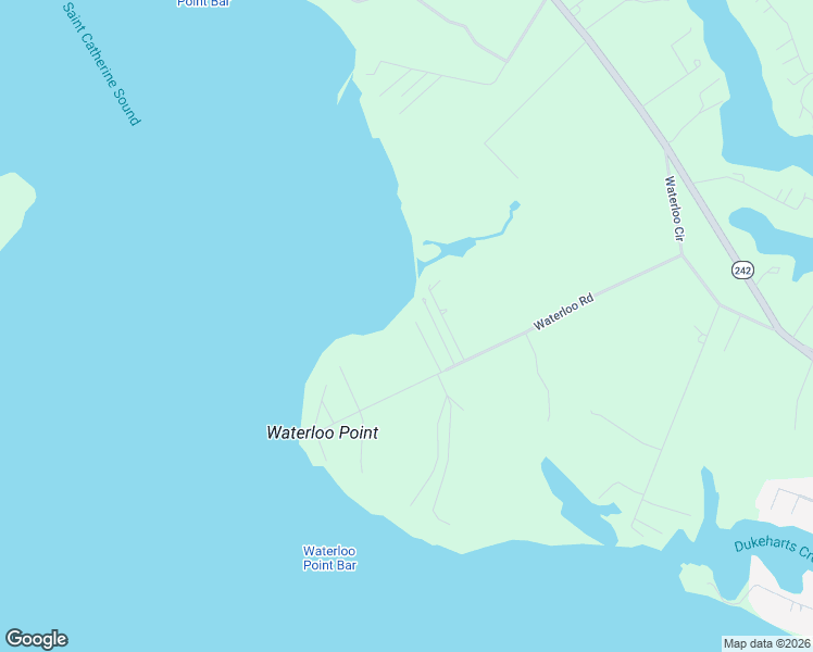 map of restaurants, bars, coffee shops, grocery stores, and more near 37668 Waterloo Road in Coltons Point