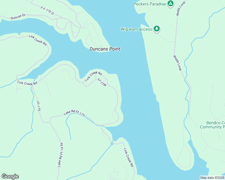 map of restaurants, bars, coffee shops, grocery stores, and more near Lick Creek Road in Edwards