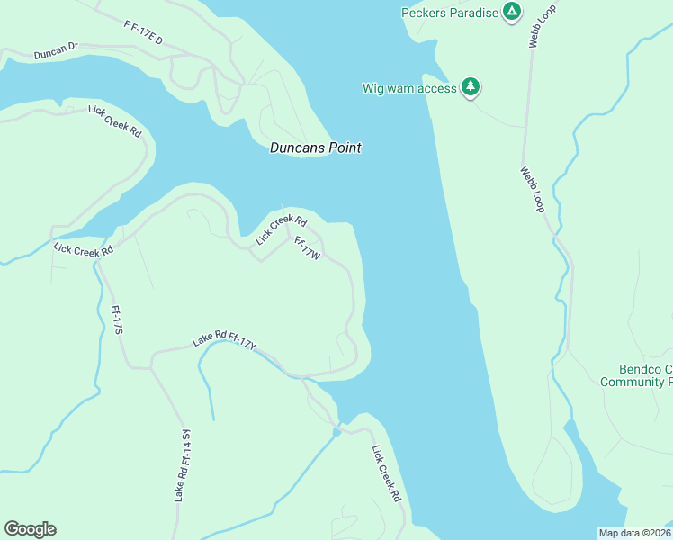 map of restaurants, bars, coffee shops, grocery stores, and more near Lick Creek Road in Edwards