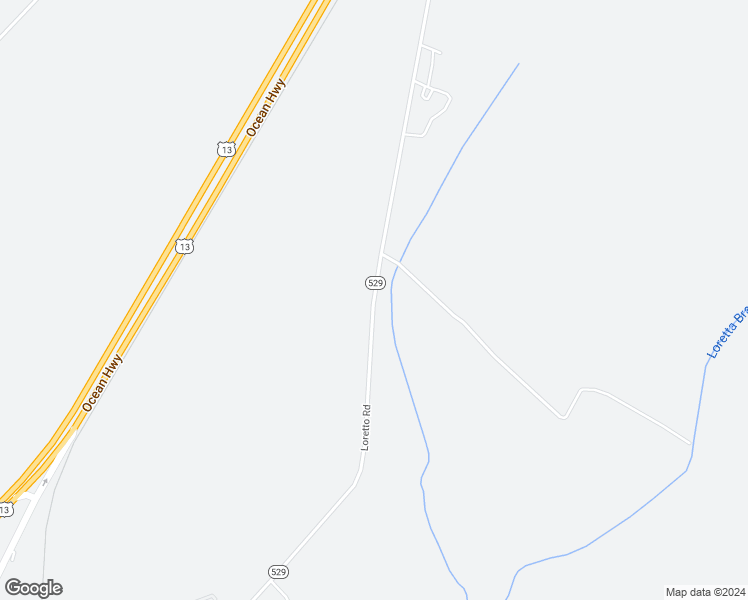 map of restaurants, bars, coffee shops, grocery stores, and more near 12707 Loretto Road in Princess Anne