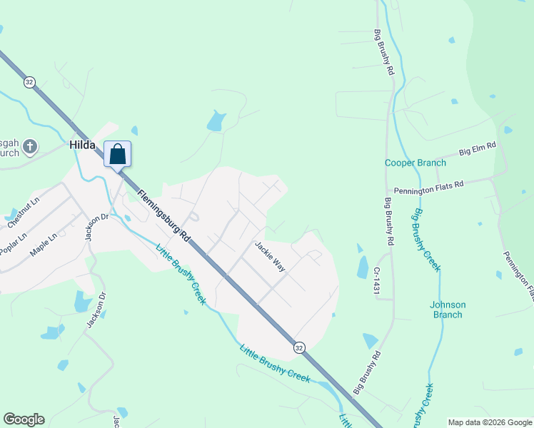 map of restaurants, bars, coffee shops, grocery stores, and more near 45 Dewey Drive in Morehead