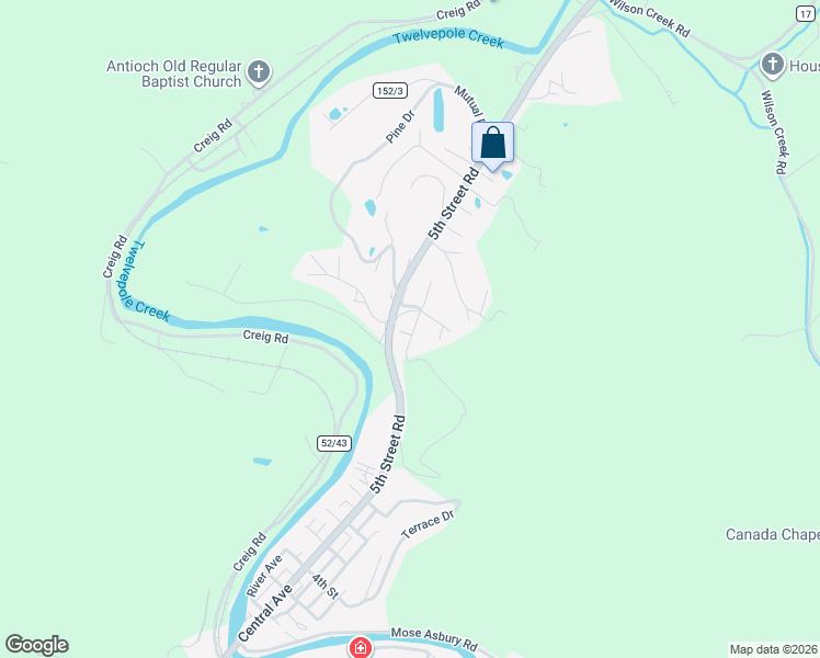map of restaurants, bars, coffee shops, grocery stores, and more near 46 Ridge Rd in Wayne