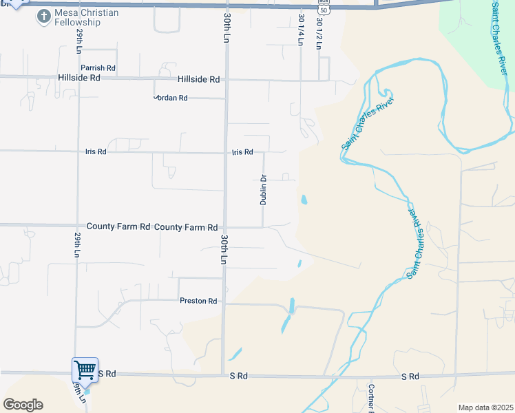map of restaurants, bars, coffee shops, grocery stores, and more near 1369 Dublin Drive in Pueblo