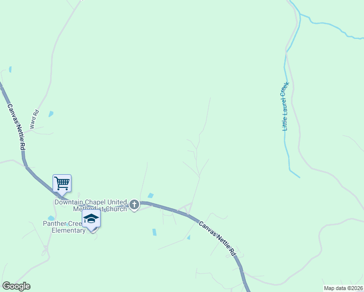 map of restaurants, bars, coffee shops, grocery stores, and more near 297 Johnson Road in Nettie