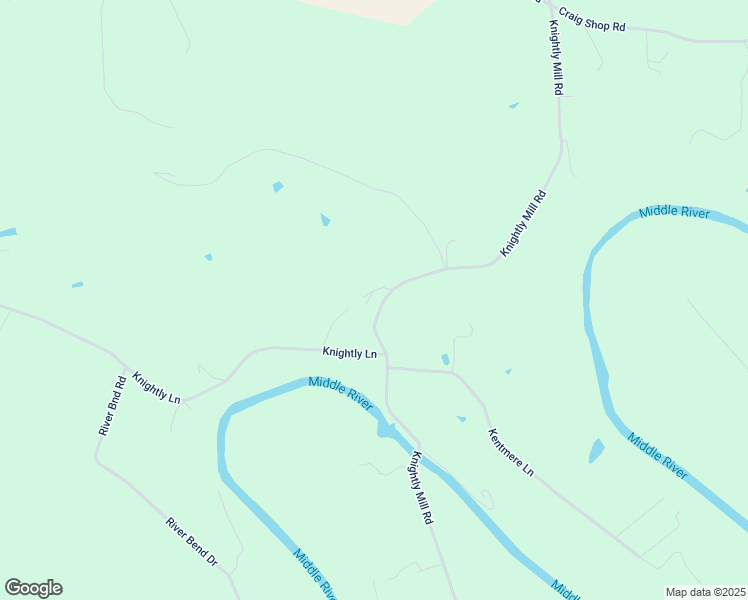 map of restaurants, bars, coffee shops, grocery stores, and more near 1215 Knightly Mill Road in Mount Sidney