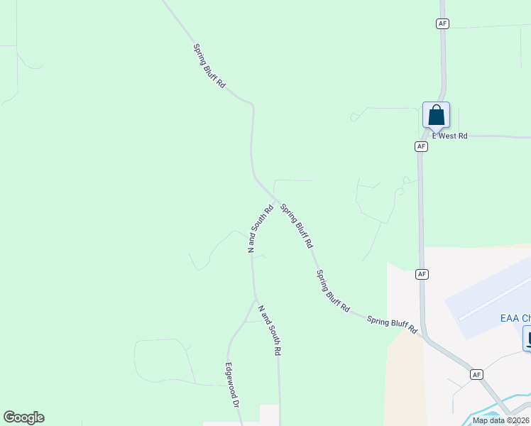 map of restaurants, bars, coffee shops, grocery stores, and more near 1112 North and South Road in Sullivan