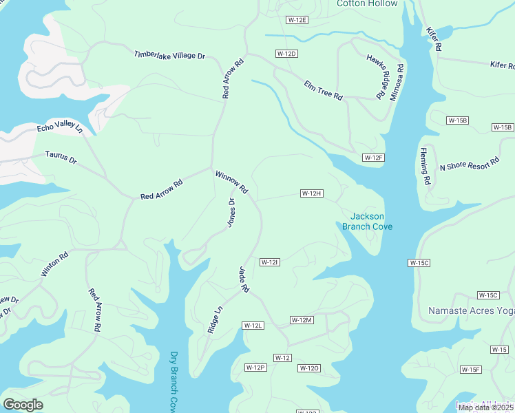 map of restaurants, bars, coffee shops, grocery stores, and more near County Road W-12 in Eldon