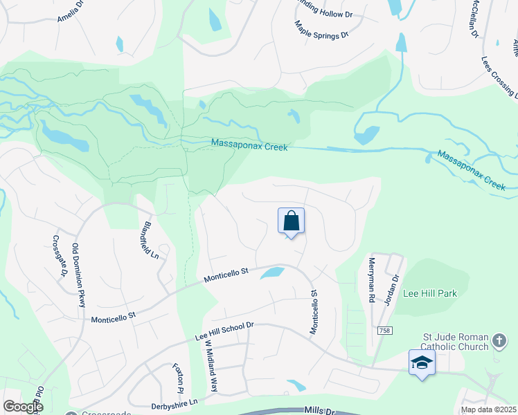 map of restaurants, bars, coffee shops, grocery stores, and more near 3918 Lynnhaven Lane in Fredericksburg