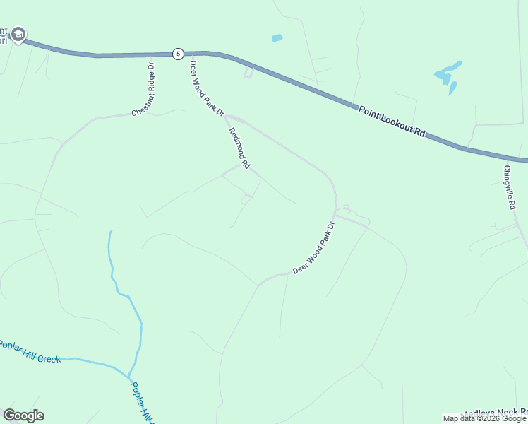 map of restaurants, bars, coffee shops, grocery stores, and more near 43705 Redmond Road in Leonardtown