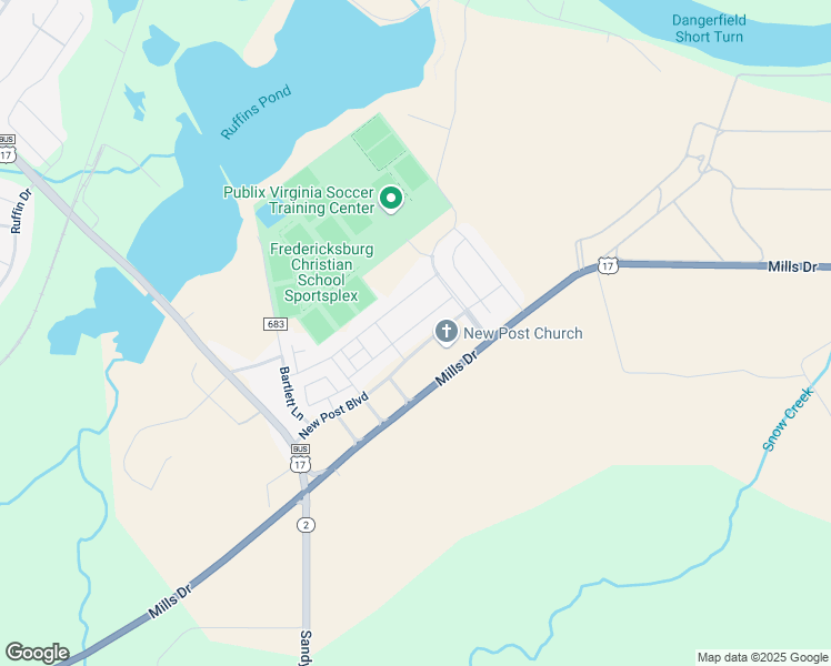 map of restaurants, bars, coffee shops, grocery stores, and more near 1918 Captain Drive in Fredericksburg
