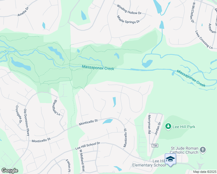map of restaurants, bars, coffee shops, grocery stores, and more near 3912 Carlyle Court in Fredericksburg