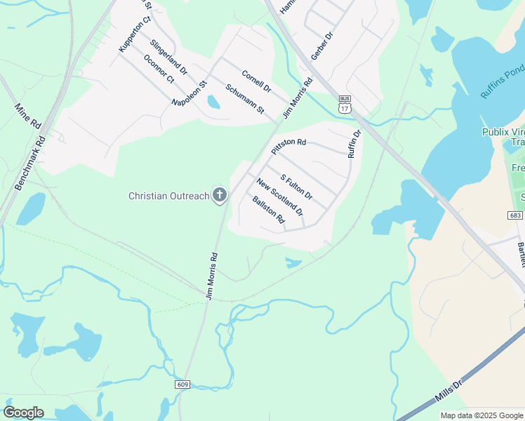 map of restaurants, bars, coffee shops, grocery stores, and more near 10112 Ballston Road in Fredericksburg
