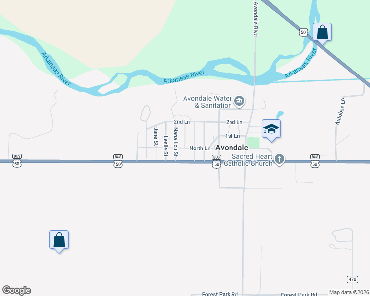 map of restaurants, bars, coffee shops, grocery stores, and more near 301 Lucile Street in Avondale