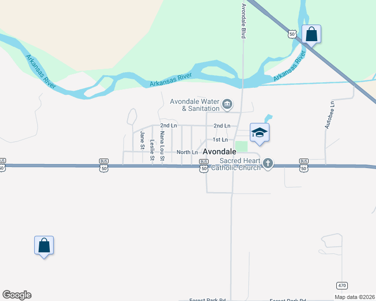 map of restaurants, bars, coffee shops, grocery stores, and more near 302 James Street in Avondale