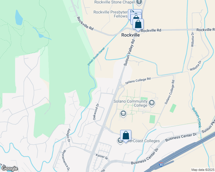 map of restaurants, bars, coffee shops, grocery stores, and more near 626 Oakwood Drive in Fairfield