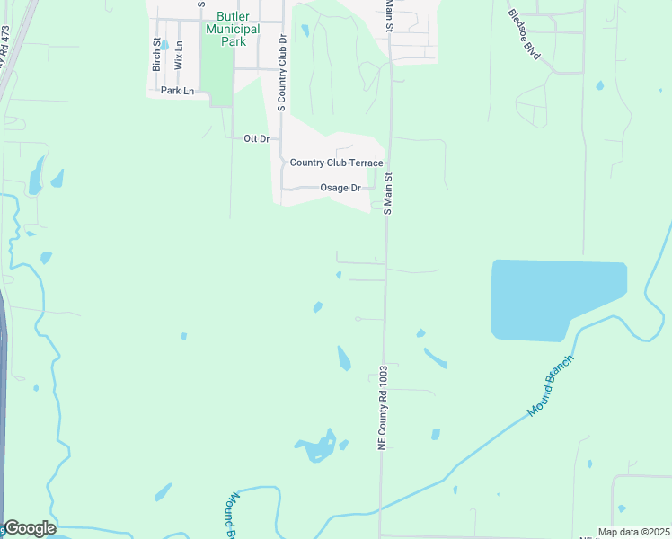 map of restaurants, bars, coffee shops, grocery stores, and more near 1320 South Main Street in Butler